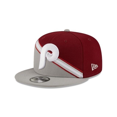 Grey Philadelphia Phillies Hat - New Era MLB Color Cross 9FIFTY Snapback Caps USA8140396